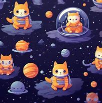 Image result for Cartoon Space Cat