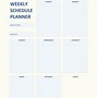Image result for Free Editable Weekly Schedule Template