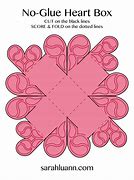 Image result for Heart Gift Box Template
