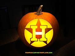 Image result for Astros Pumpkin Stencil
