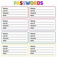 Image result for Free Editable Password Keeper Template