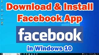 Image result for Download Facebook App for Windows 10