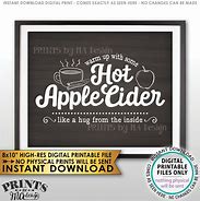 Image result for Apple Cider Sign Printable