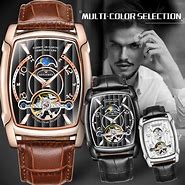 Image result for Autmatic See through Mechnical Watch