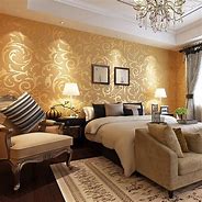 Image result for Room Wallpaper Gold Background Design