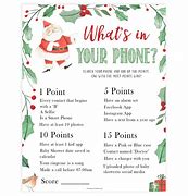 Image result for What's On Your Phone Christmas Game