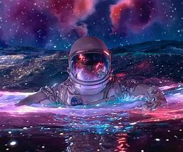 Image result for Girl Floating in Space Drawing