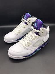 Image result for Jordan 5 Purple White