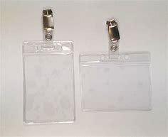 Image result for Clear Plastic Badge Clips