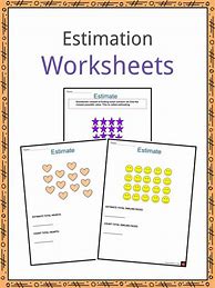 Image result for 2nd Grade Estimation Worksheet