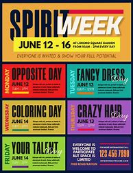 Image result for Spirit Week Poster Ideas