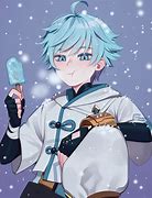 Image result for Male Anime Cyan Hair