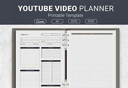 Image result for YouTube Planner Template