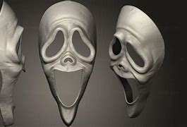 Image result for Ghostface Mask 3D Model