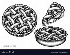 Image result for Apple Pie Black and White