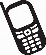 Image result for Cell Phone Clip Art Black and White