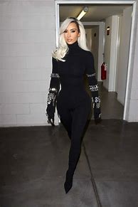 Image result for Kim Kardashian Jumpsuit Black