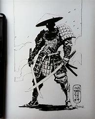 Image result for Samurai Ink Painting