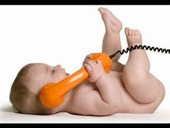 Image result for Funny Baby Talking On the Phone