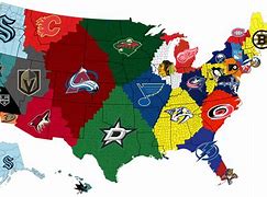 Image result for NHL Teams Map 2018