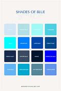 Image result for Blue Color Charts with Names