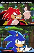Image result for Sonic Meet Knuckles Meme