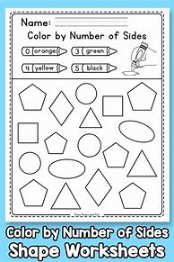 Image result for Color by Number Shapes