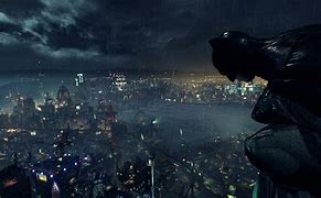 Image result for Looking Over Gotham City Batman