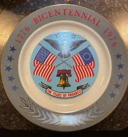 Image result for Bicentennial Plate 1776 1976