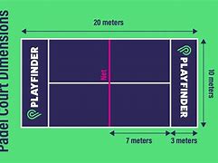 Image result for Padel Tennis Court Dimensions