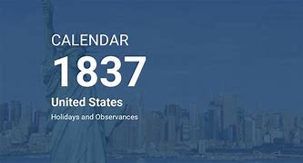 Image result for 1837 Calendar