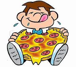 Image result for Person Eating Pizza Clip Art