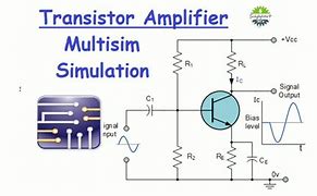 Image result for Multisim Single Stage Transistor Amplifier Circuit