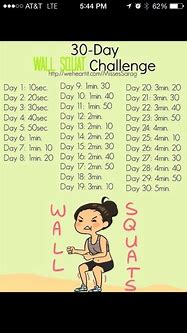 Image result for 30-Day Wall Sit Challenge