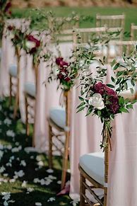 Image result for Wedding Table and Chair Decorations