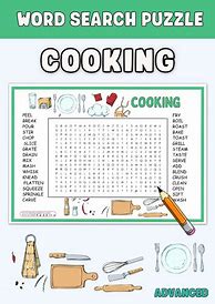 Image result for Cooking Word Search Puzzles