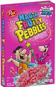 Image result for Fruity Pebbles Cereal Box