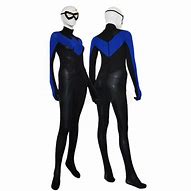 Image result for Black and Blue Superhero Outfit Girl
