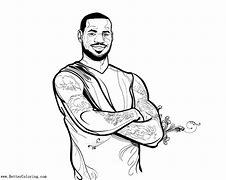 Image result for NBA LeBron James Lakers Coloring Pages