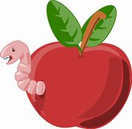 Image result for Apple Teacher Smiley Worm Clip Art