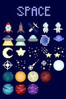 Image result for Spaceship Pixel Art Grid