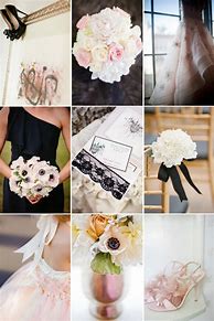 Image result for Black and Ivory Wedding Aesthetic