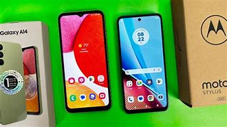 Image result for Samsung Galaxy A14 vs Motorola Moto E