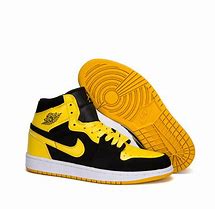 Image result for Air Jordan 1 Yellow and Black