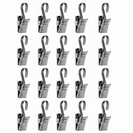 Image result for Curtain Track to Pole Curtain Alligator Clips