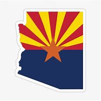 Image result for Arizona Flag in State Outline