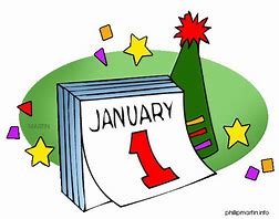 Image result for New Year's Day Clip Art Calendar