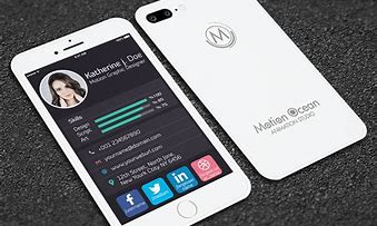 Image result for Digital Buisness Card iPhone