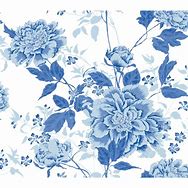 Image result for Blue Floral Peel and Stick Wallpaper