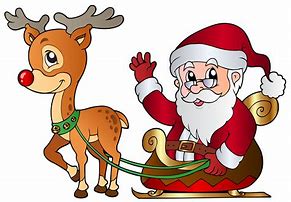 Image result for Santa Claus Reindeer Rudolph